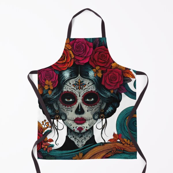 Item preview, Colorful Catrina Illustration - Day of the Dead Art and Mexican Tradition designed and sold by Ojo de Lilith.