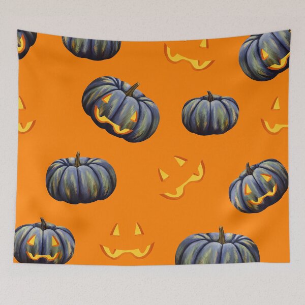 Item preview, Halloween Jack-O-Lantern Pattern On Halloween-Orange designed and sold by DEC02.