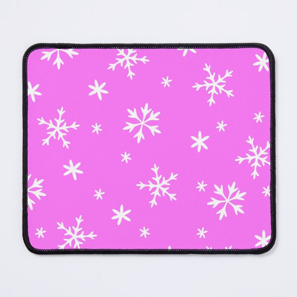 Item preview, Christmas Snowflakes Pattern On Bright Holiday Pink designed and sold by DEC02.