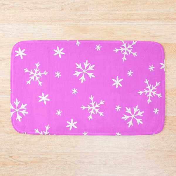 Item preview, Christmas Snowflakes Pattern On Bright Holiday Pink designed and sold by DEC02.