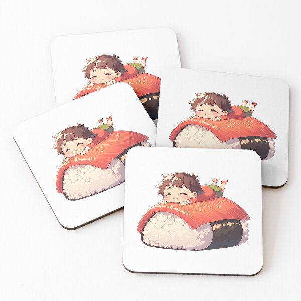 Item preview, Chibi Kawaii Mako Mankanshoku Kill La Kill Sushi designed and sold by TanglenRabbit.