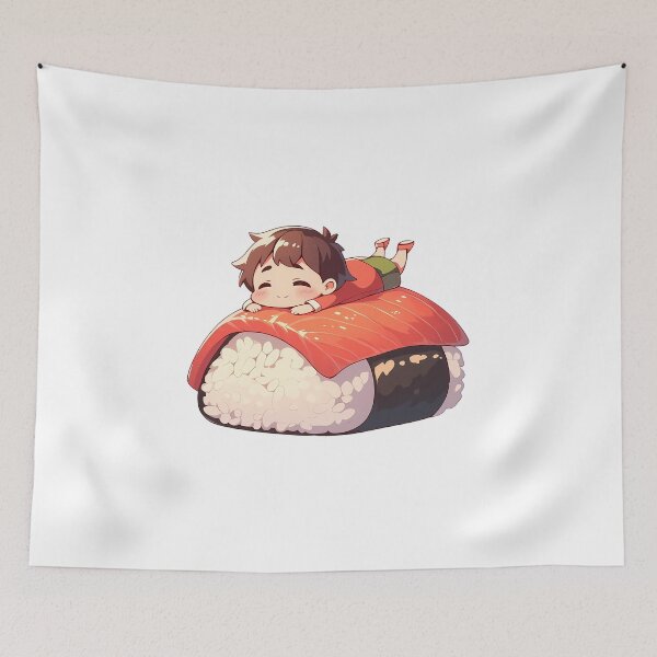 Item preview, Chibi Kawaii Mako Mankanshoku Kill La Kill Sushi designed and sold by TanglenRabbit.