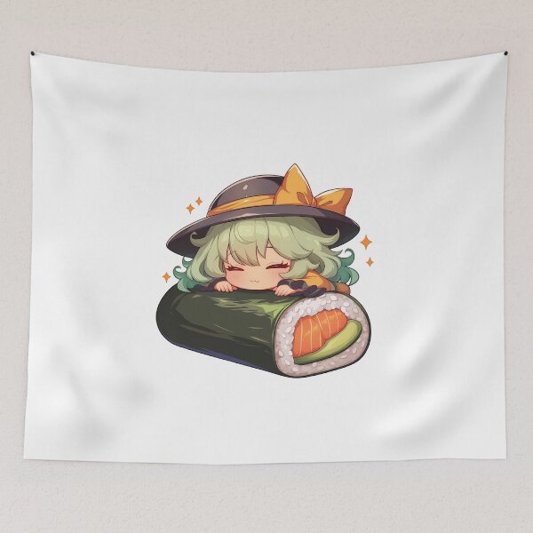 Item preview, Anime Chibi Kawaii Komeiji Koishi Touhou Sushi Dream designed and sold by TanglenRabbit.