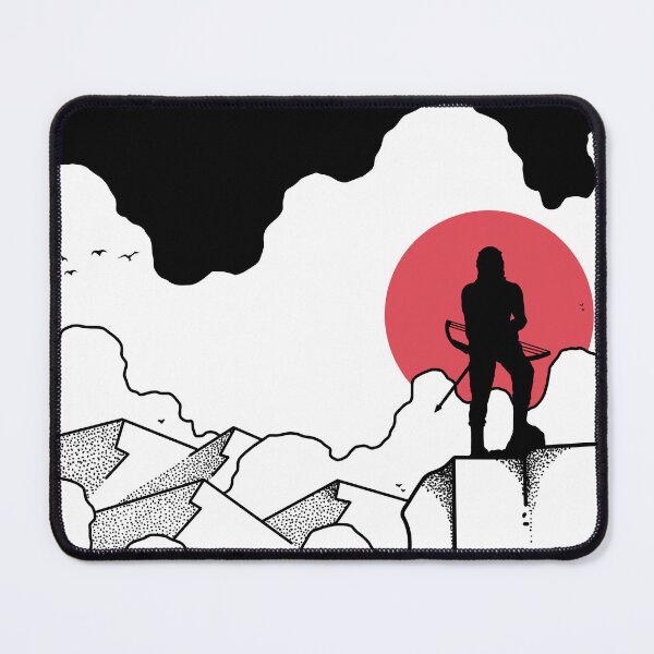 Item preview, Beneath the Crimson Sun-Minimalist Art designed and sold by Artsilhouette.