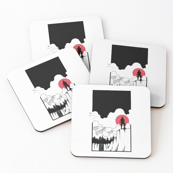 Item preview, Beneath the Crimson Sun-Minimalist Art designed and sold by Artsilhouette.