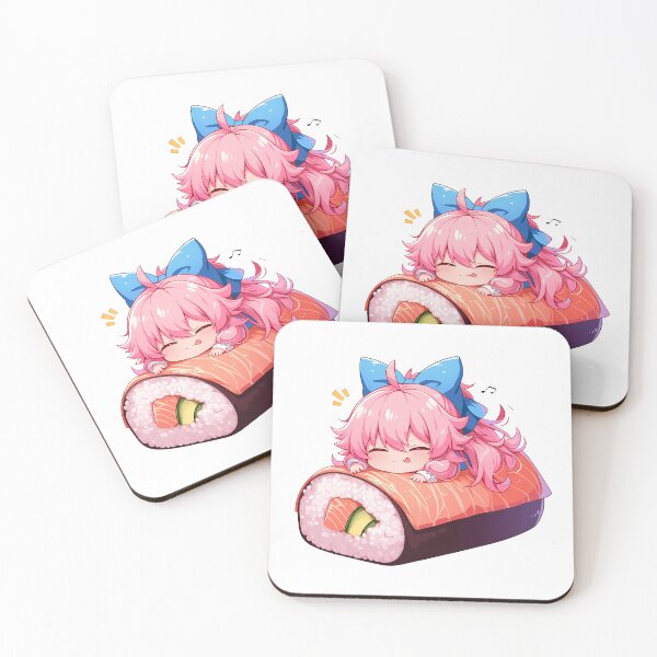 Item preview, Chibi Kawaii Yuno Gasai Future Diary Sushi Dream designed and sold by TanglenRabbit.