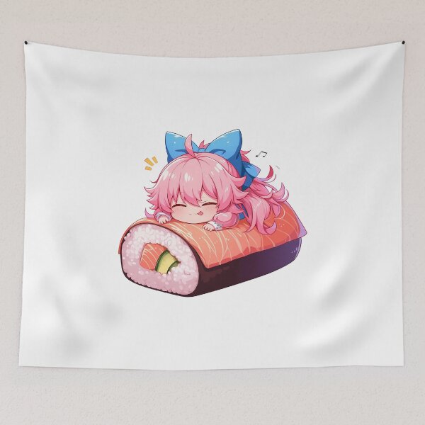 Item preview, Chibi Kawaii Yuno Gasai Future Diary Sushi Dream designed and sold by TanglenRabbit.