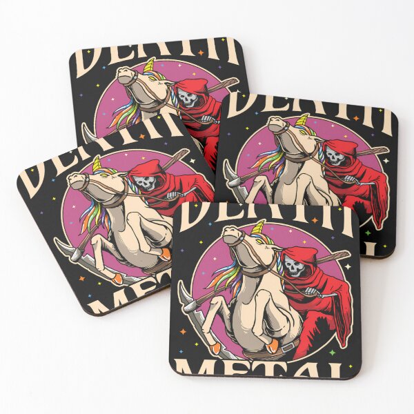 Item preview, Reaper Rock Satan Unicorn Festivals Death Metal 1066 designed and sold by BryBrakefield.