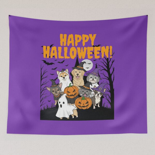 Item preview, Adorable Dog Halloween Art Print Pet Lover Gift designed and sold by FunnyPetTeesJP.