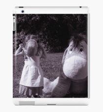 The little girl and the donkey iPad Case/Skin