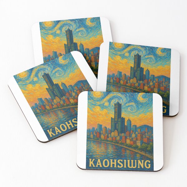 Item preview, Kaohsiung Waterfront and Mountain View at Dusk designed and sold by Aryabek.