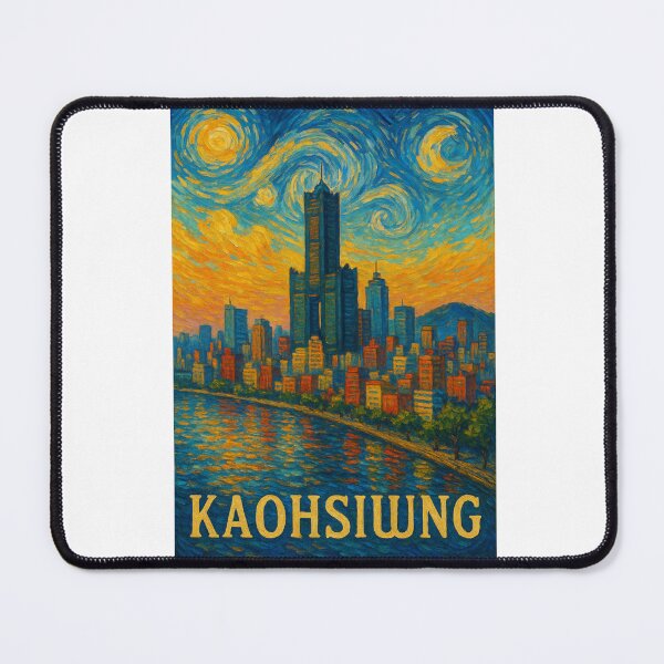 Item preview, Kaohsiung Waterfront and Mountain View at Dusk designed and sold by Aryabek.