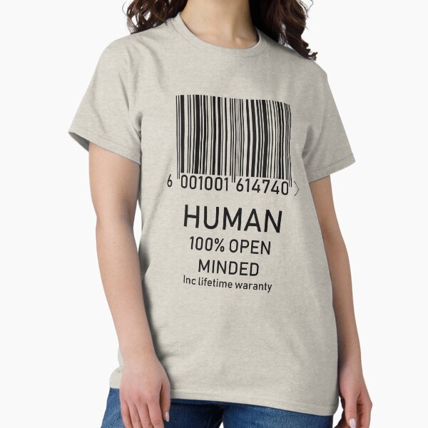 Item preview, Barcode Design - Open Minded Human designed and sold by GetItGiftIt.