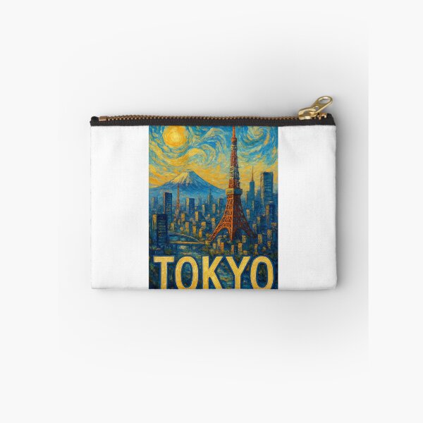 Item preview, Tokyo Tower and Mount Fuji over City Skyline designed and sold by Aryabek.