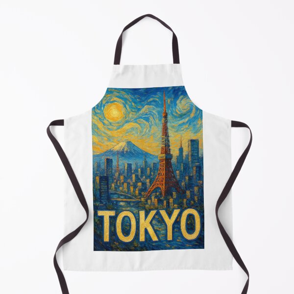 Item preview, Tokyo Tower and Mount Fuji over City Skyline designed and sold by Aryabek.
