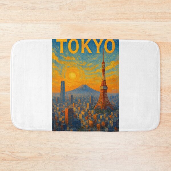 Item preview, Tokyo Skyline with Sunset and Mount Fuji designed and sold by Aryabek.