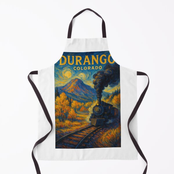 Item preview, Durango Colorado Steam Train through Autumn Mountains designed and sold by Aryabek.