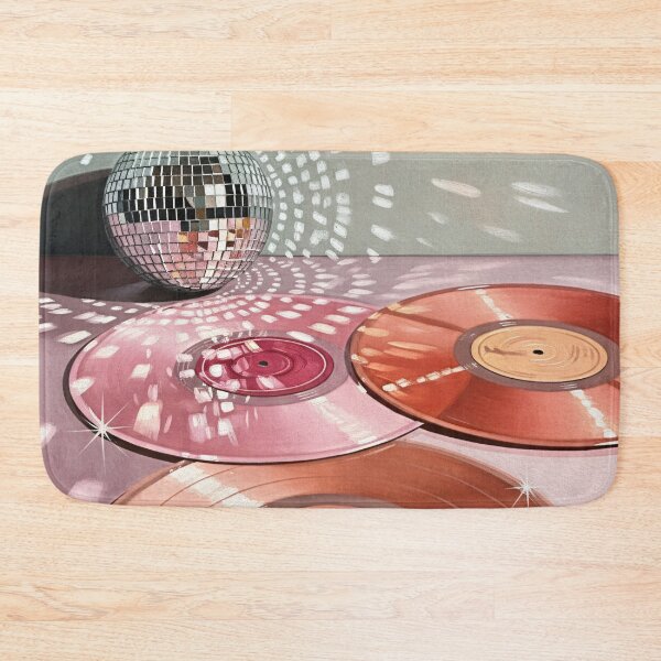 Item preview, 70s Music Art – Retro Disco Ball & Vinyl Records designed and sold by Caracas-Vintage.