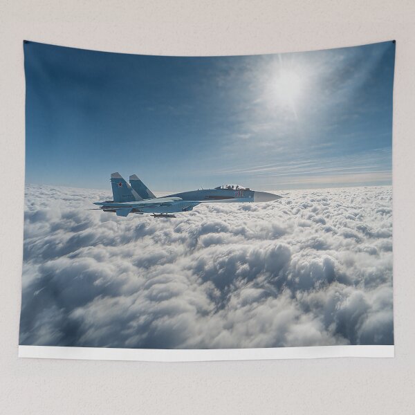 Item preview, Sukhoi Su-27 Over Blue Blanket designed and sold by Skyframe Aviation.