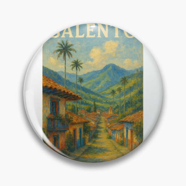 Item preview, Salento Street View and Andes Mountains in Colombia designed and sold by Aryabek.