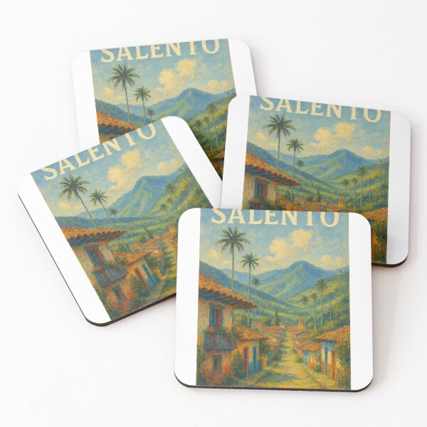 Item preview, Salento Street View and Andes Mountains in Colombia designed and sold by Aryabek.