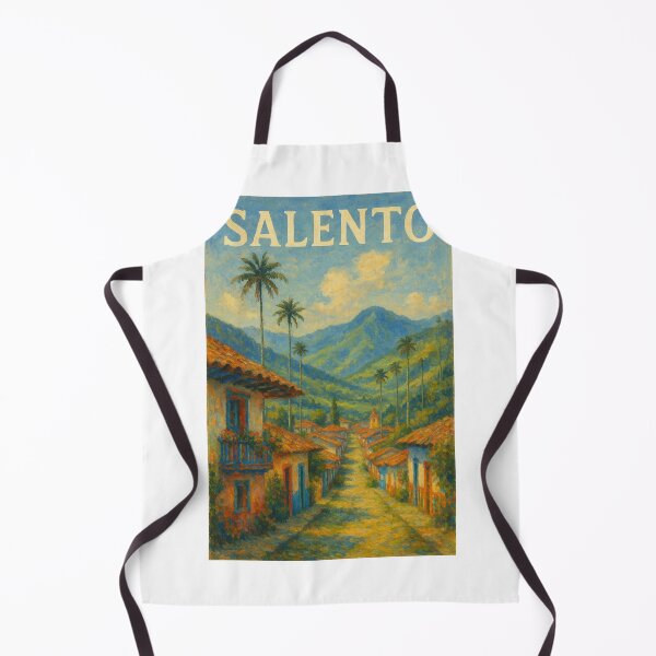 Item preview, Salento Street View and Andes Mountains in Colombia designed and sold by Aryabek.