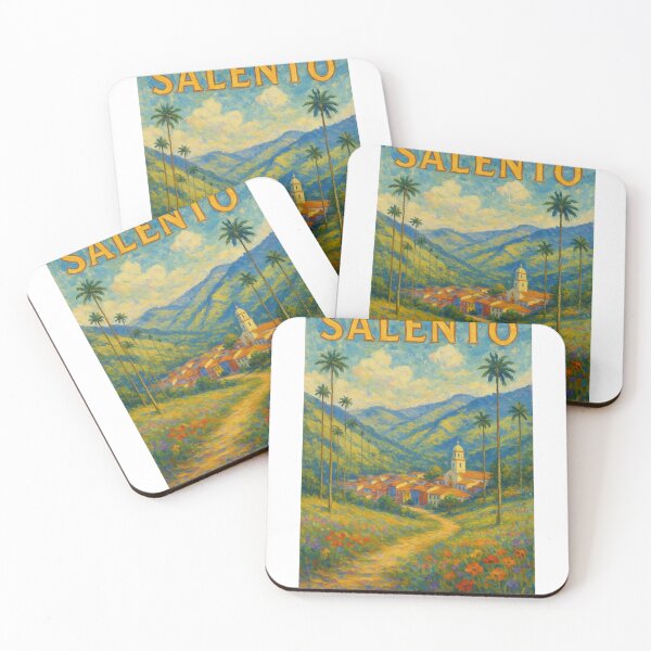 Item preview, Salento Colombia with Wax Palms and Countryside Church designed and sold by Aryabek.