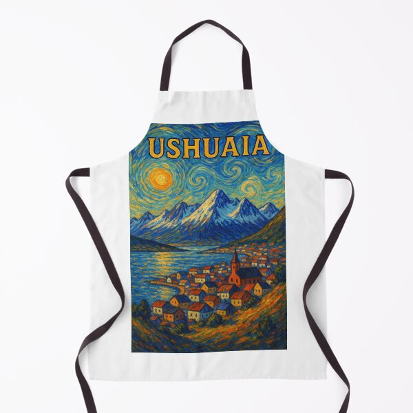 Item preview, Ushuaia Argentina Mountain Skyline and Beagle Channel designed and sold by Aryabek.