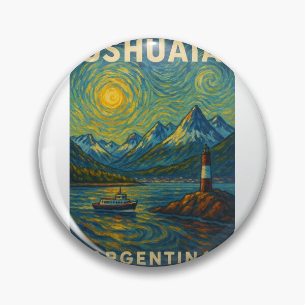 Item preview, Ushuaia Argentina Lighthouse and Beagle Channel Waters designed and sold by Aryabek.