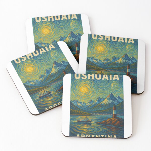 Item preview, Ushuaia Argentina Lighthouse and Beagle Channel Waters designed and sold by Aryabek.
