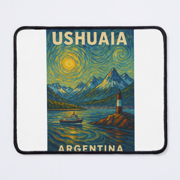 Item preview, Ushuaia Argentina Lighthouse and Beagle Channel Waters designed and sold by Aryabek.