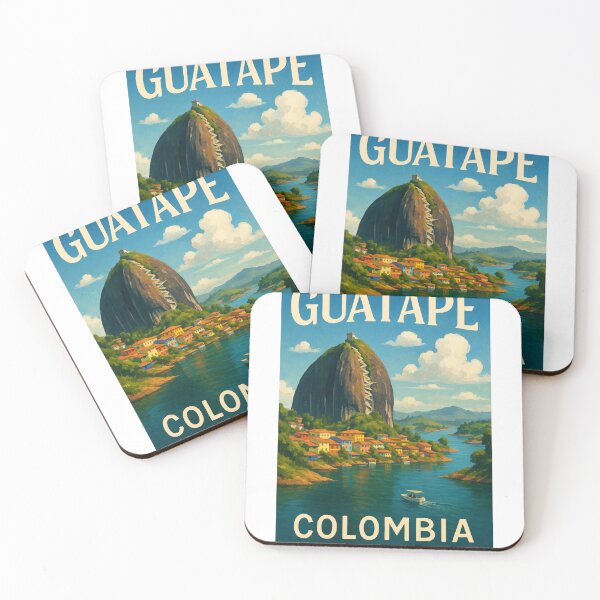 Item preview, Guatapé Colombia with El Peñón Rock and Waterfront designed and sold by Aryabek.