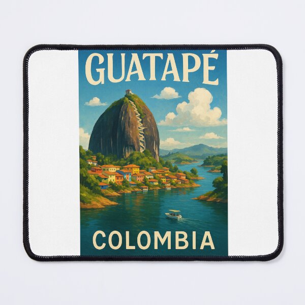 Item preview, Guatapé Colombia with El Peñón Rock and Waterfront designed and sold by Aryabek.