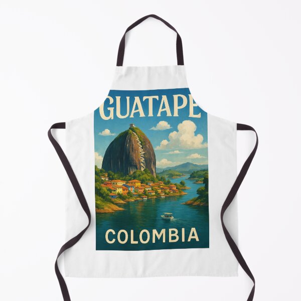 Item preview, Guatapé Colombia with El Peñón Rock and Waterfront designed and sold by Aryabek.