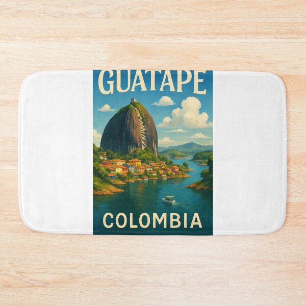 Item preview, Guatapé Colombia with El Peñón Rock and Waterfront designed and sold by Aryabek.
