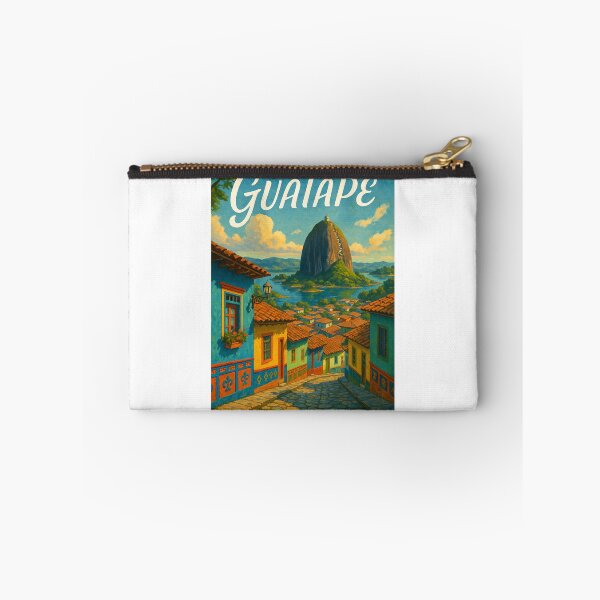 Item preview, Guatapé Streets and View of Piedra del Peñol designed and sold by Aryabek.