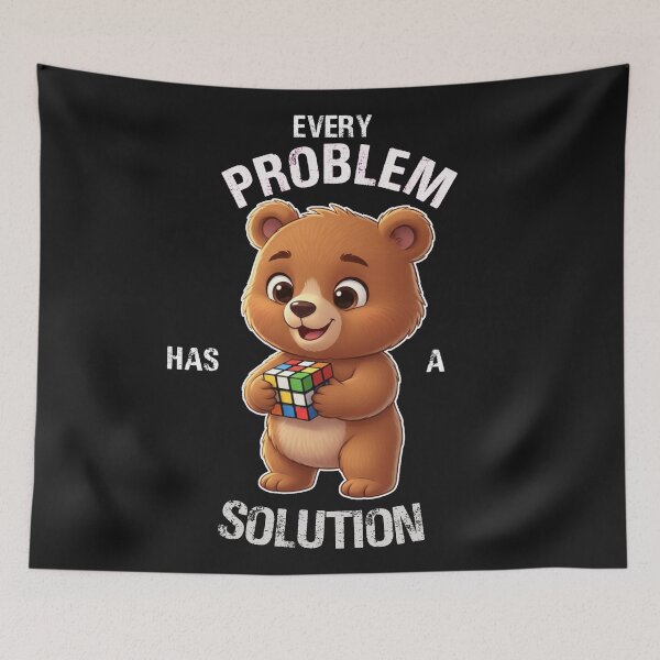 Item preview, Every Problem Has a Solution Cute Bear  designed and sold by TeddybearClub.