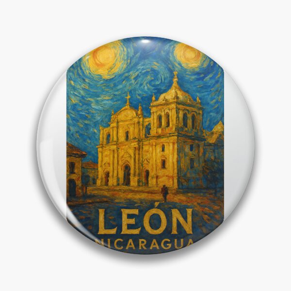 Item preview, León Nicaragua – Cathedral and Starry Sky designed and sold by Aryabek.