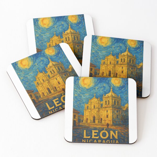 Item preview, León Nicaragua – Cathedral and Starry Sky designed and sold by Aryabek.