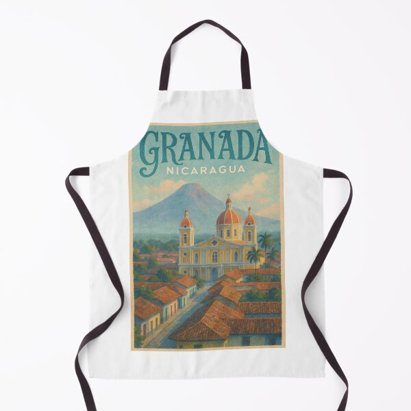 Item preview, Granada Nicaragua Cathedral and Mombacho Volcano designed and sold by Aryabek.