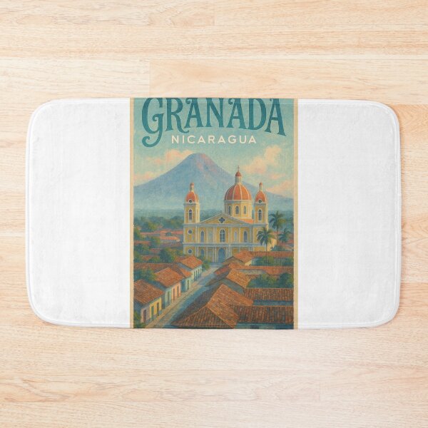 Item preview, Granada Nicaragua Cathedral and Mombacho Volcano designed and sold by Aryabek.