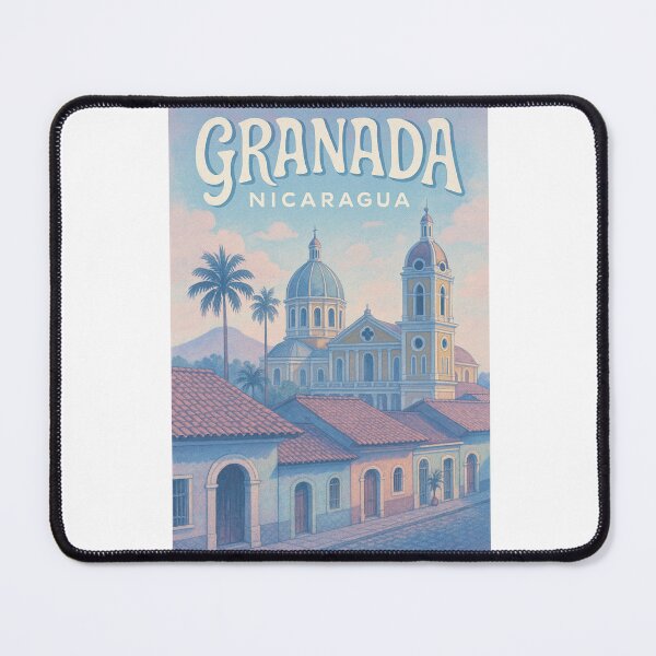 Item preview, Granada Nicaragua Street View and Colonial Cathedral designed and sold by Aryabek.