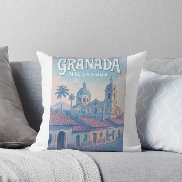 Item preview, Granada Nicaragua Street View and Colonial Cathedral designed and sold by Aryabek.