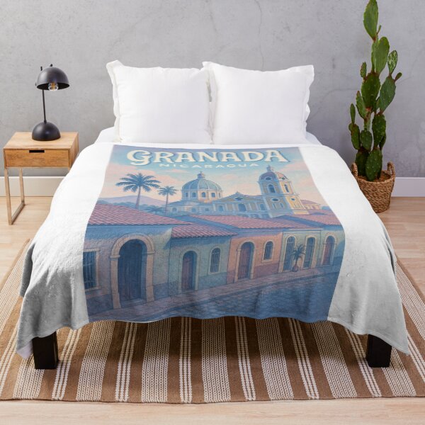 Item preview, Granada Nicaragua Street View and Colonial Cathedral designed and sold by Aryabek.