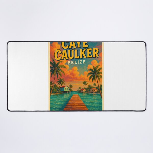 Item preview, Caye Caulker Belize Caribbean Dock and Sunset designed and sold by Aryabek.
