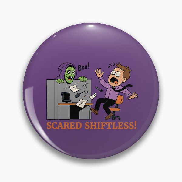 Item preview, Scared Shiftless – Funny Halloween Office Prank Cartoon Design designed and sold by kornkobart.