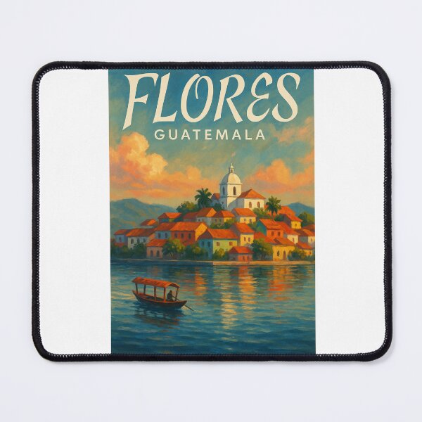 Item preview, Flores Guatemala Island Town on Lake Petén Itzá designed and sold by Aryabek.