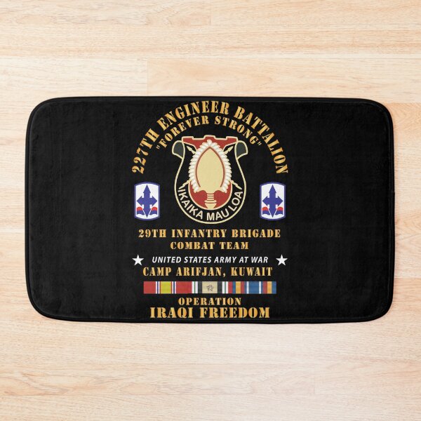 Item preview, Army -  227th Engineer Battalion, 29th Infantry Brigade Combat Team - amp ArifjCan Kuwait - OIF w IRAQ SVC designed and sold by Military Insignia Products.