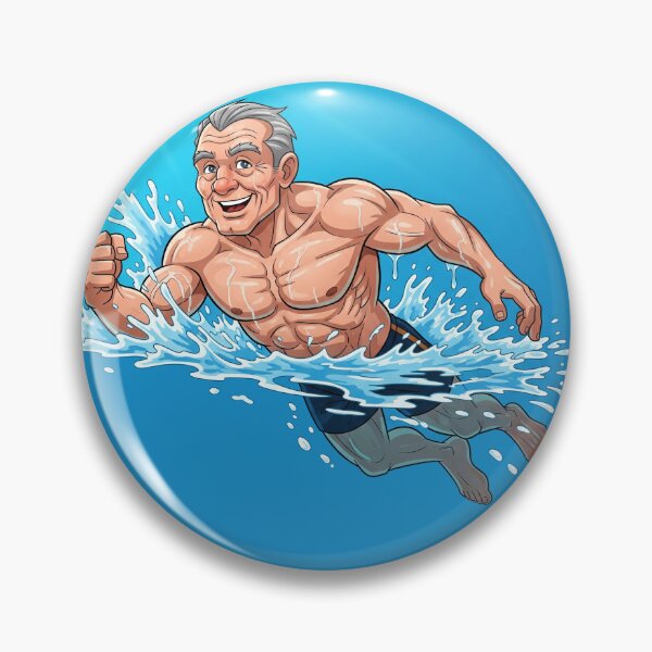 Item preview, Swimmer Swimming Muscle Dad designed and sold by muscledaddies.