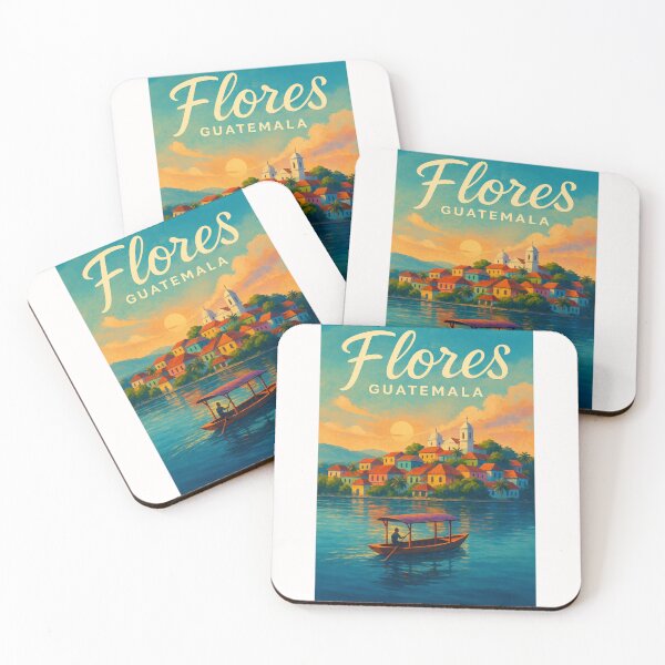 Item preview, Flores Guatemala Sunset View on Lake Petén Itzá designed and sold by Places On Earth.